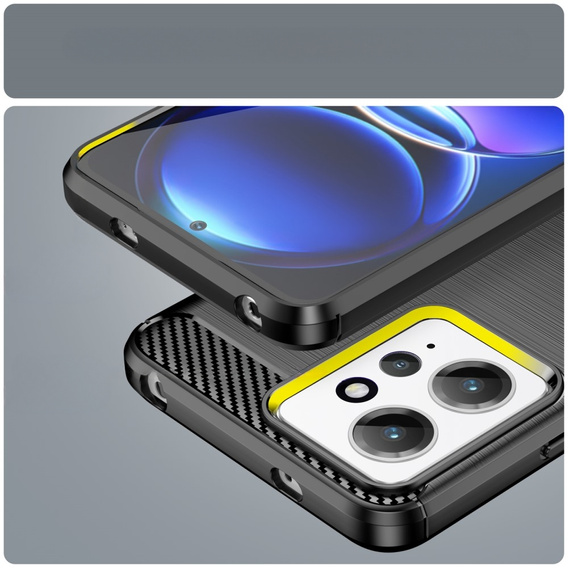 Pouzdro pro Xiaomi Redmi Note 12 4G, Carbon, černé