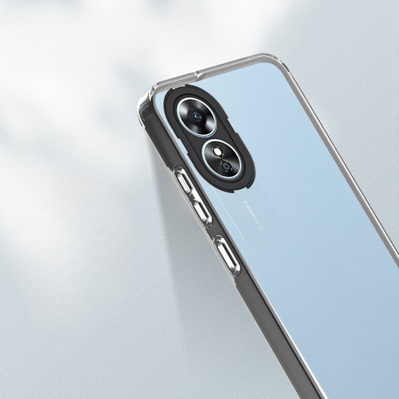 Pouzdro pro Oppo A17, Fusion Hybrid, transparentní / černé