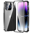 Pouzdro pro iPhone 13 Pro, Magnetic Dual Glass, černé