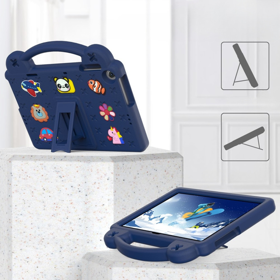 Dětské pouzdro pro Lenovo Tab M10 10.1 Gen 3 TB-328FU/TB-328XU, Cute Patterns, se stojánkem, námořnicky modré