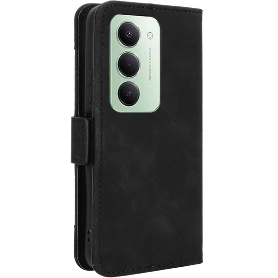 Klopové pouzdro pro Xiaomi Redmi 15 5G / 4G, slot na karty, peněženka, černé