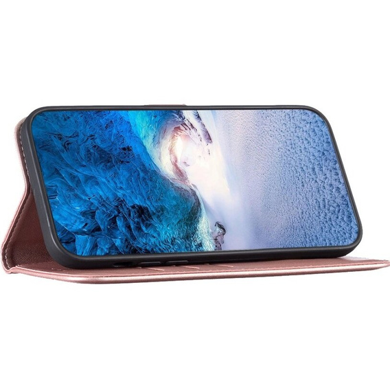 Klopové pouzdro pro Samsung Galaxy A55 5G,BINFEN Wallet, růžový