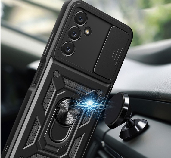 Pouzdro pro Samsung Galaxy A14 4G/5G, CamShield Slide, černé