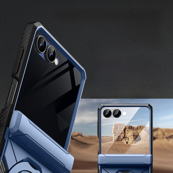 Pouzdro Tongate MECH s MagSafe pro Samsung Galaxy Z Flip7 FE / Z Flip6, zelené