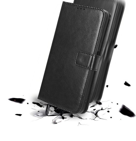 Klopové pouzdro pro Realme 14 5G / Realme 14T 5G, Crazy Horse Wallet, černé