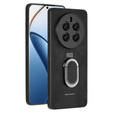 Pouzdro pro Realme 12 Pro 5G / 12 Pro+ 5G, Leather Kickstand Ring, černé