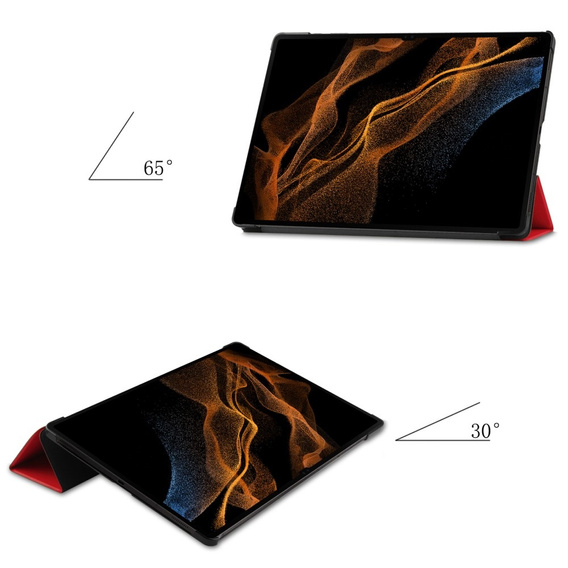 Pouzdro pro Samsung Galaxy Tab S9 Ultra, Smartcase, červené