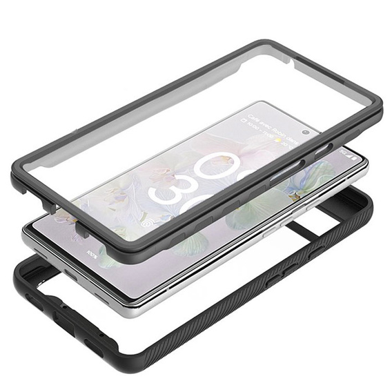 Pouzdro pro Google Pixel 6a, Shockproof, s fólií, černé
