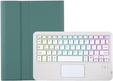Pouzdro s podsvícenou bluetooth klávesnicí pro iPad 10.9 2022 (10 gen.), zelené