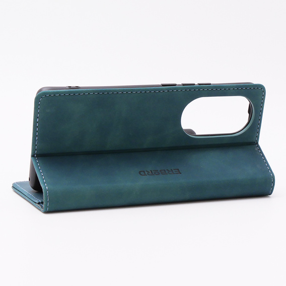 Pouzdro pro Oppo Reno 10 / 10 Pro, ERBORD Vintage peněženka s klopou, modré