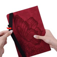 Pouzdro pro Lenovo Tab M9, Wallet Pen Slot, butterflies, hnědé