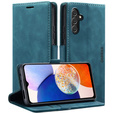 Pouzdro pro Samsung Galaxy A14 4G/5G, ERBORD Vintage peněženka s klopou, modré