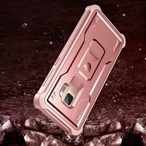 Pancéřové pouzdro pro Samsung Galaxy S9, Dexnor Full Body, růžové