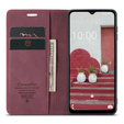 Pouzdro CASEME pro Samsung Galaxy M33 5G, Leather Wallet Case, kaštanové