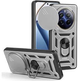 Pouzdro pro Realme 12 Pro 5G / 12 Pro+ 5G, CamShield Slide, stříbrné