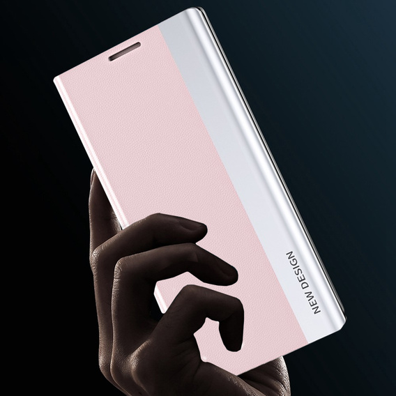 Klopové pouzdro pro Samsung Galaxy S23 Ultra, Side Magnetic, růžové