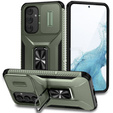 Pancéřové pouzdro pro Samsung Galaxy A54 5G, pancéřový kroužek Slide Ring, zelené