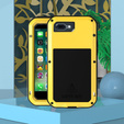 Pouzdro Love Mei pro iPhone 8 Plus/7 Plus, armored with glass, žluté