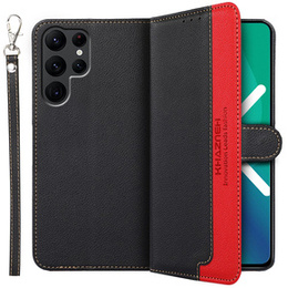 Flipové pouzdro pro Samsung Galaxy S22 Ultra 5G, KHAZNEH RFID, modré