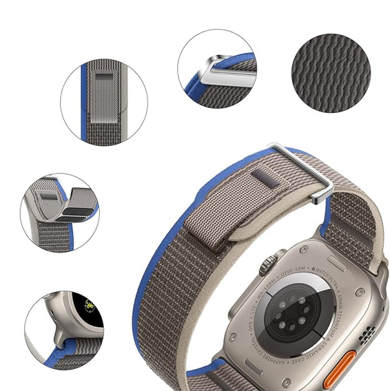 Nylonový řemínek pro Apple Watch 1/2/3/4/5/6/7/8/9/10/SE/Ultra/Ultra 2 42/44/45/49MM
