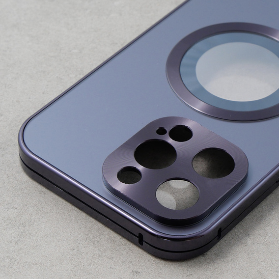 Pouzdro pro iPhone 13 Pro Max, Dual Glass, pro Magsafe, fialové