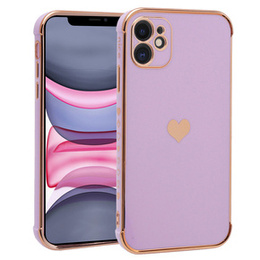 Pouzdro pro Apple iPhone 11, Electro heart, fialové