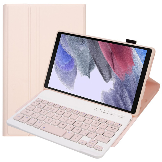 Pouzdro + klávesnice Samsung Galaxy Tab A7 Lite 8.7 T220 / 225, růžové rose gold