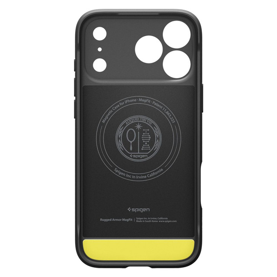 Spigen Rugged Armor MagSafe pouzdro pro iPhone 17 Pro, matně černé