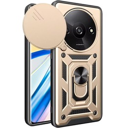 Pouzdro pro Xiaomi Redmi A3, CamShield Slide, zlaté