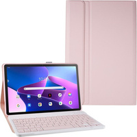 Pouzdro + klávesnice Lenovo Tab M10 Plus Gen 3 TB-125F TB-128F, růžové rose gold