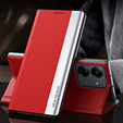 Klopové pouzdro pro Xiaomi Redmi 13C / Poco C65, Side Magnetic, červené