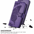 Klopové pouzdro pro Motorola Moto G32, Butterfly, fialové