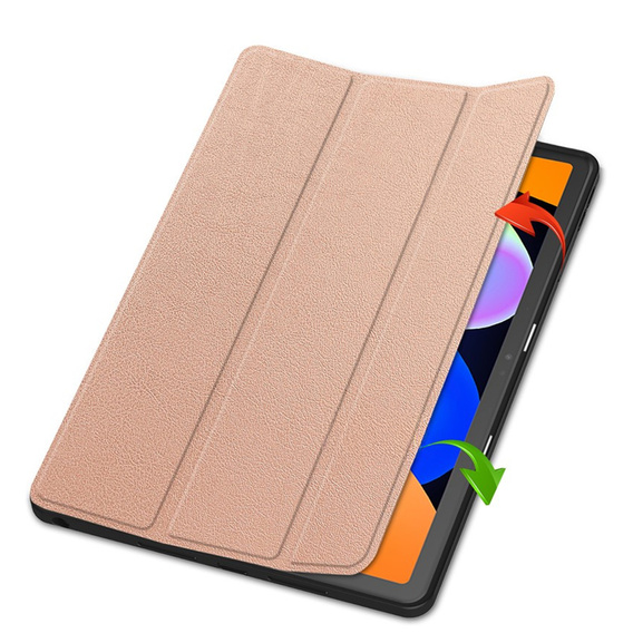 Pouzdro pro Lenovo Idea Tab 11" 2025 TB336FU TB336ZU, stojánek, Smartcase s držákem stylusu, růžově zlaté
