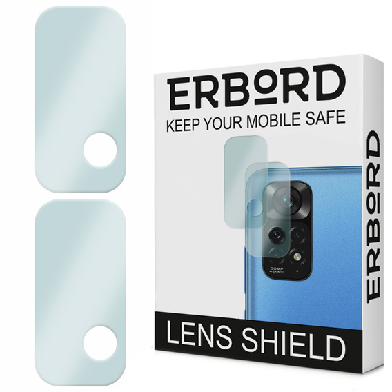 2x tvrzené sklo ERBORD pro kameru na Xiaomi Redmi Note 11