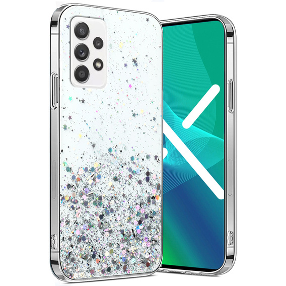 Pouzdro pro Samsung Galaxy A53 5G, Glittery, průhledné
