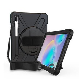 Obrněné pouzdro pro Samsung Galaxy Tab S6 T860/T865, ochranné 360 se slotem na stylus, černé