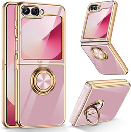 Pouzdro pro Samsung Galaxy Z Flip7 FE / Z Flip6, Electro Ring, fialové