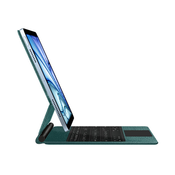 Pouzdro s klávesnicí pro iPad Air 13" 2024, Magnetic Keyboard Touchpad, zelené