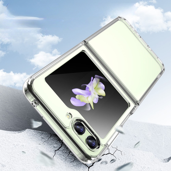 Pouzdro pro Samsung Galaxy Z Flip 5 5G, Fusion Hybrid, průhledné