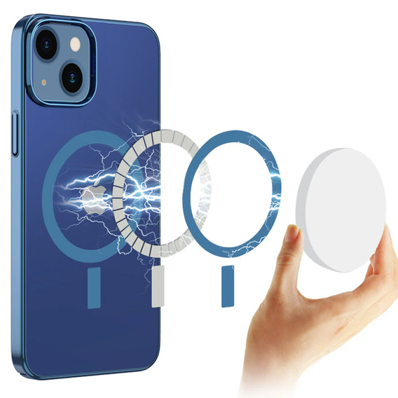 Pouzdro pro iPhone 13 mini, ERBORD Hybrid MagSafe Case, modré
