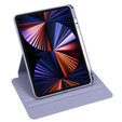 Pouzdro pro iPad Pro 11" 2022/2021/2020 (4/3/2 gen.), s prostorem pro stylus, otočné o 360°, fialové