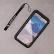 Pouzdro Love Mei pro Samsung Galaxy A54 5G, armored with glass, zelené