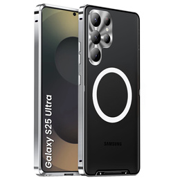 Ochranné pouzdro na fotoaparát pro Samsung Galaxy S25 Ultra, CamShield MagSafe, stříbrné