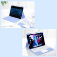 Pouzdro + klávesnice iPad Air 10.9 4 2020 / 5 2022, Touchpad, modré