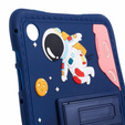 Dětské silikonové pouzdro pro Samsung Galaxy Tab A9 T220 X110 / X117, Armoured, Astronaut, námořnická modř