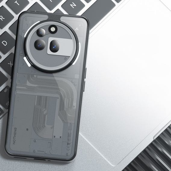 Pouzdro pro Nothing Phone 3A Pro, Fusion Hybrid, transparentní / černé