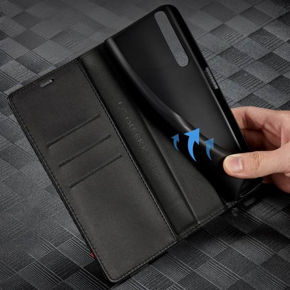Flipové pouzdro pro Samsung Galaxy A56, Carbon LC.IMEEKE, černé