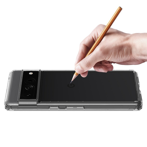 Pouzdro pro Google Pixel 7 Pro, Fusion Hybrid, průhledné