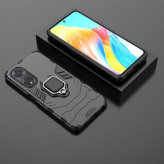 Pouzdro pro Oppo A98 5G, Kickstand Ring, černé