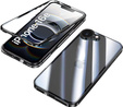 Pouzdro pro iPhone 16E, Magnetic Dual Glass, černé